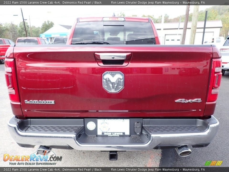 2022 Ram 1500 Laramie Crew Cab 4x4 Delmonico Red Pearl / Black Photo #4