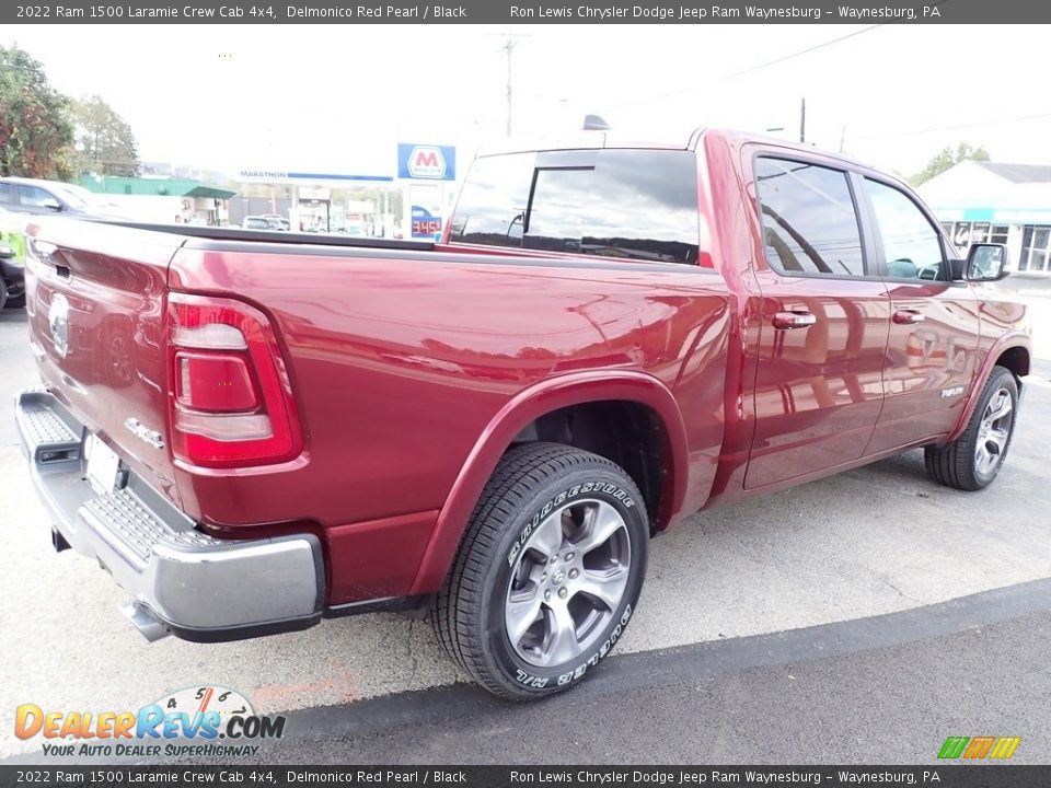 2022 Ram 1500 Laramie Crew Cab 4x4 Delmonico Red Pearl / Black Photo #5