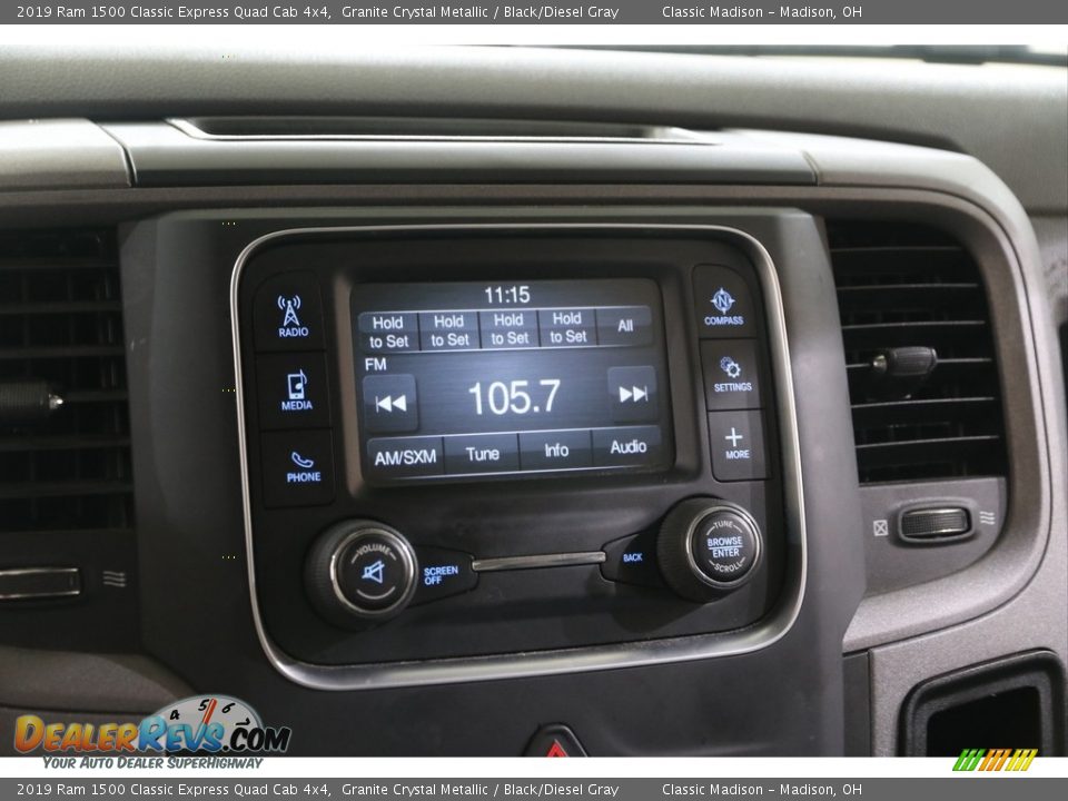 2019 Ram 1500 Classic Express Quad Cab 4x4 Granite Crystal Metallic / Black/Diesel Gray Photo #10
