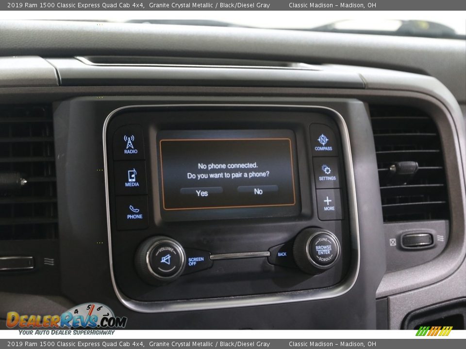 2019 Ram 1500 Classic Express Quad Cab 4x4 Granite Crystal Metallic / Black/Diesel Gray Photo #11