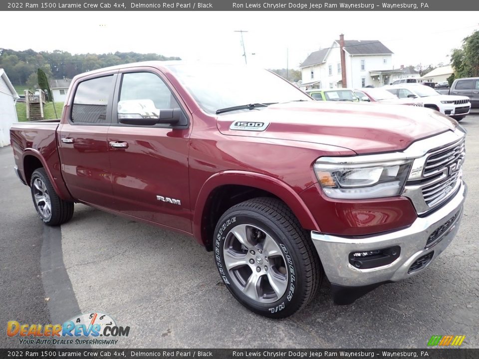 2022 Ram 1500 Laramie Crew Cab 4x4 Delmonico Red Pearl / Black Photo #7