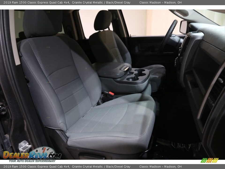 2019 Ram 1500 Classic Express Quad Cab 4x4 Granite Crystal Metallic / Black/Diesel Gray Photo #14