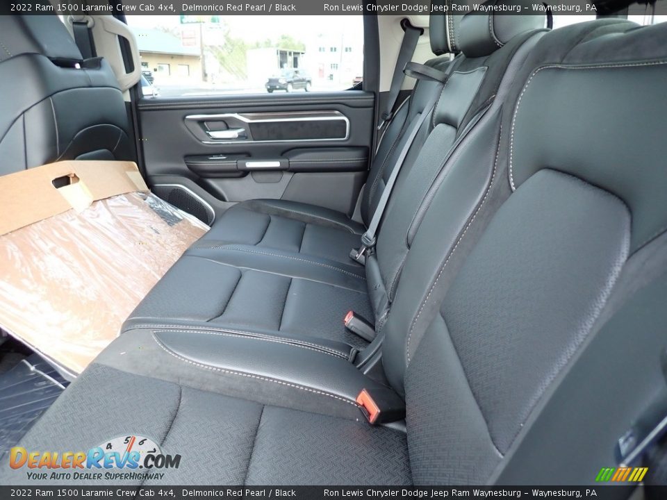 Rear Seat of 2022 Ram 1500 Laramie Crew Cab 4x4 Photo #11