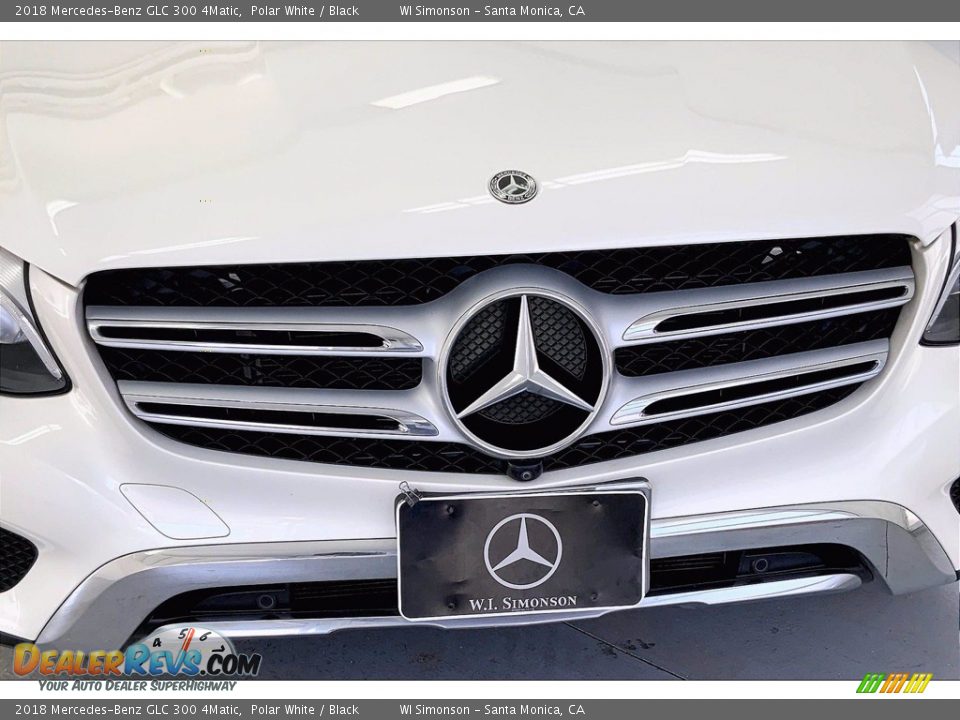2018 Mercedes-Benz GLC 300 4Matic Polar White / Black Photo #30