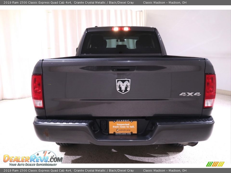2019 Ram 1500 Classic Express Quad Cab 4x4 Granite Crystal Metallic / Black/Diesel Gray Photo #17