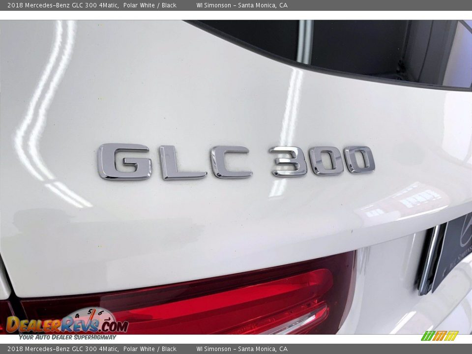 2018 Mercedes-Benz GLC 300 4Matic Polar White / Black Photo #31