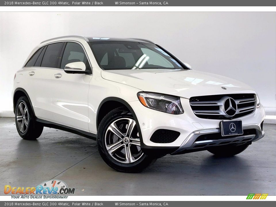 2018 Mercedes-Benz GLC 300 4Matic Polar White / Black Photo #34