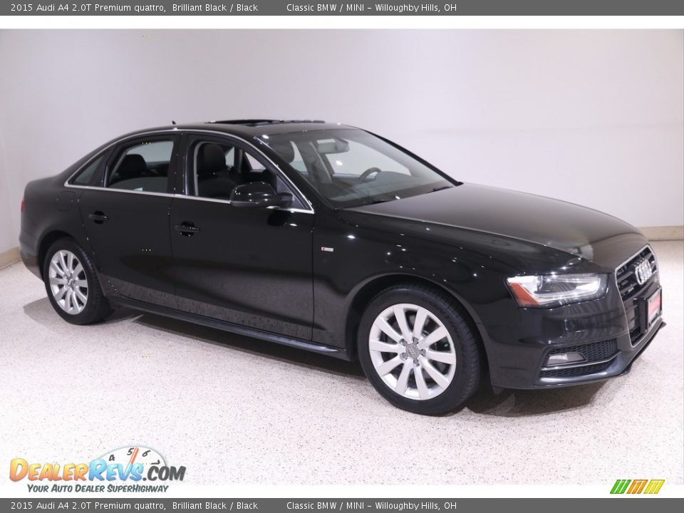 2015 Audi A4 2.0T Premium quattro Brilliant Black / Black Photo #1