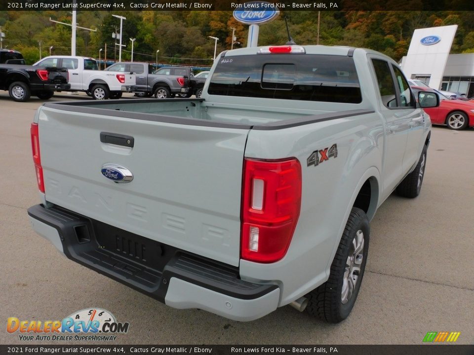 2021 Ford Ranger Lariat SuperCrew 4x4 Cactus Gray Metallic / Ebony Photo #2