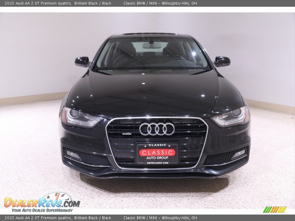 2015 Audi A4 2.0T Premium quattro Brilliant Black / Black Photo #2