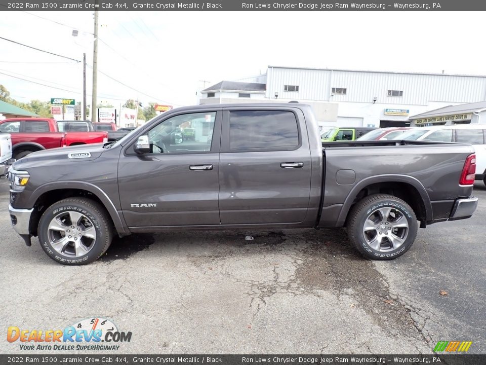 2022 Ram 1500 Laramie Crew Cab 4x4 Granite Crystal Metallic / Black Photo #2