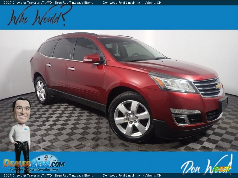 2017 Chevrolet Traverse LT AWD Siren Red Tintcoat / Ebony Photo #1