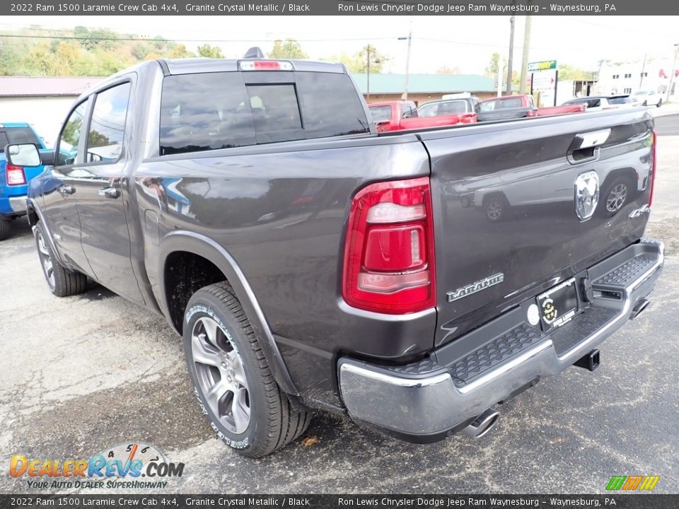 2022 Ram 1500 Laramie Crew Cab 4x4 Granite Crystal Metallic / Black Photo #3