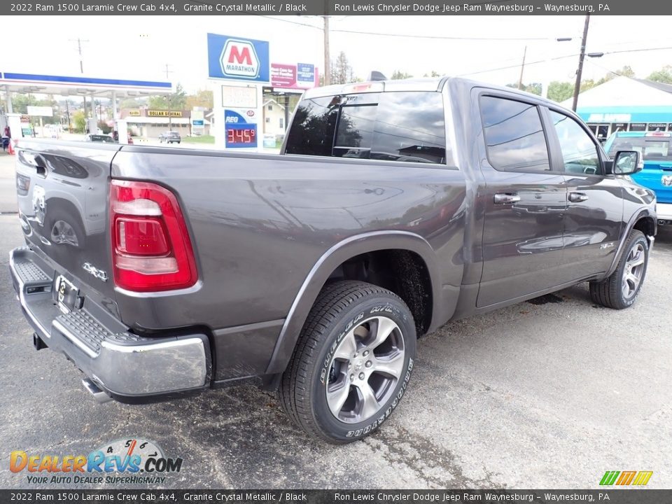 2022 Ram 1500 Laramie Crew Cab 4x4 Granite Crystal Metallic / Black Photo #5