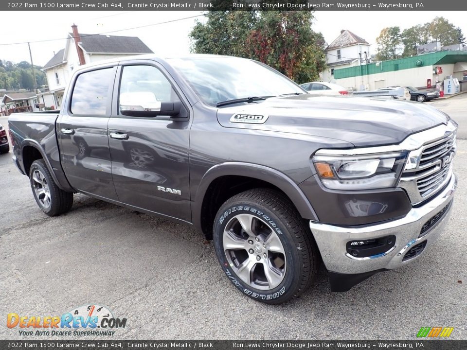 2022 Ram 1500 Laramie Crew Cab 4x4 Granite Crystal Metallic / Black Photo #7