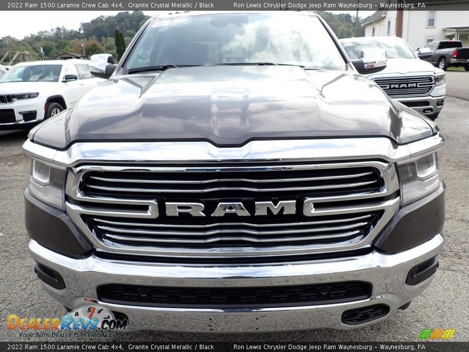 2022 Ram 1500 Laramie Crew Cab 4x4 Granite Crystal Metallic / Black Photo #8