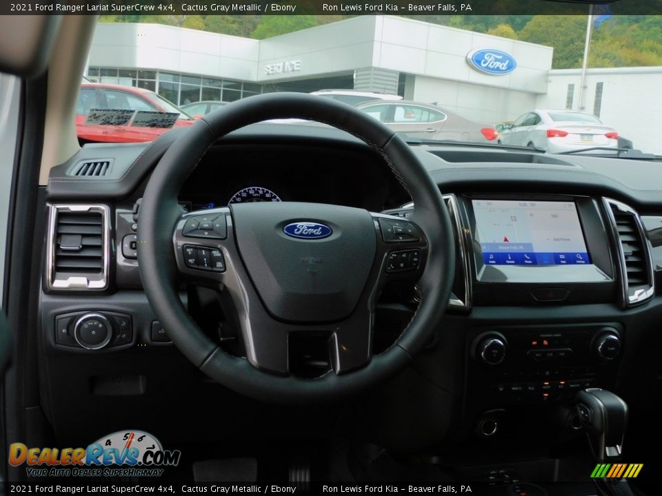 2021 Ford Ranger Lariat SuperCrew 4x4 Steering Wheel Photo #13