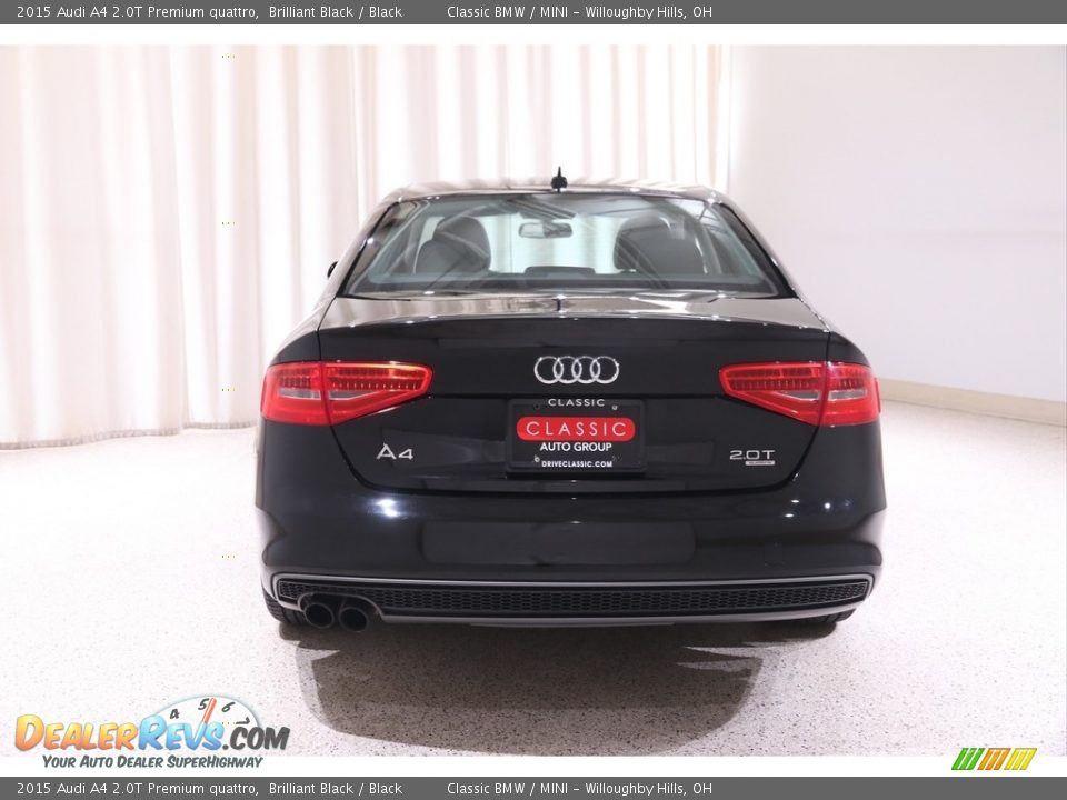 2015 Audi A4 2.0T Premium quattro Brilliant Black / Black Photo #17