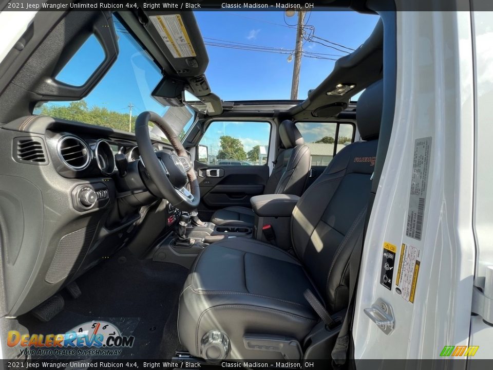2021 Jeep Wrangler Unlimited Rubicon 4x4 Bright White / Black Photo #3