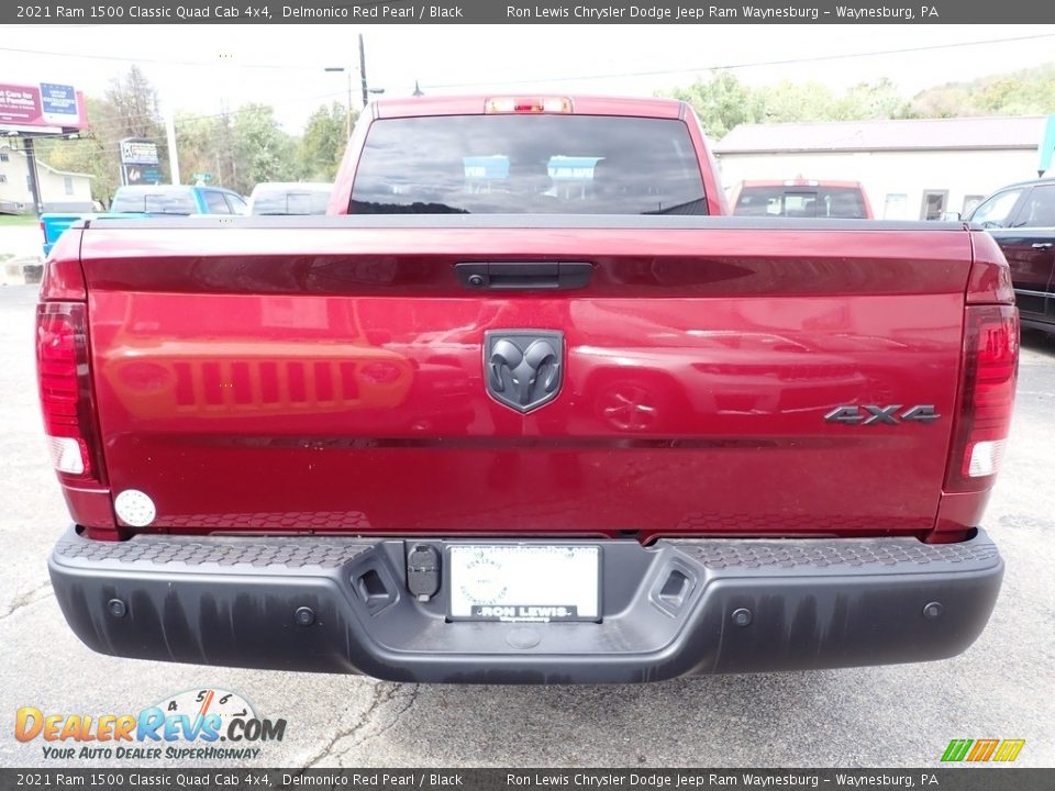 2021 Ram 1500 Classic Quad Cab 4x4 Delmonico Red Pearl / Black Photo #4