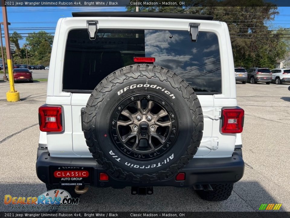 2021 Jeep Wrangler Unlimited Rubicon 4x4 Bright White / Black Photo #11