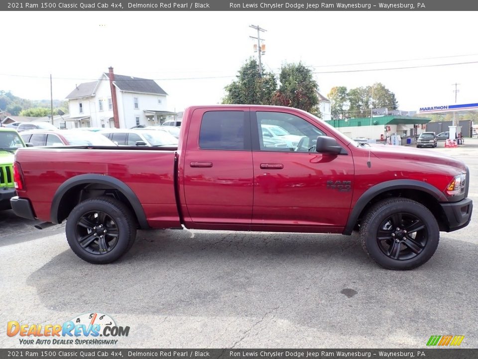 2021 Ram 1500 Classic Quad Cab 4x4 Delmonico Red Pearl / Black Photo #6