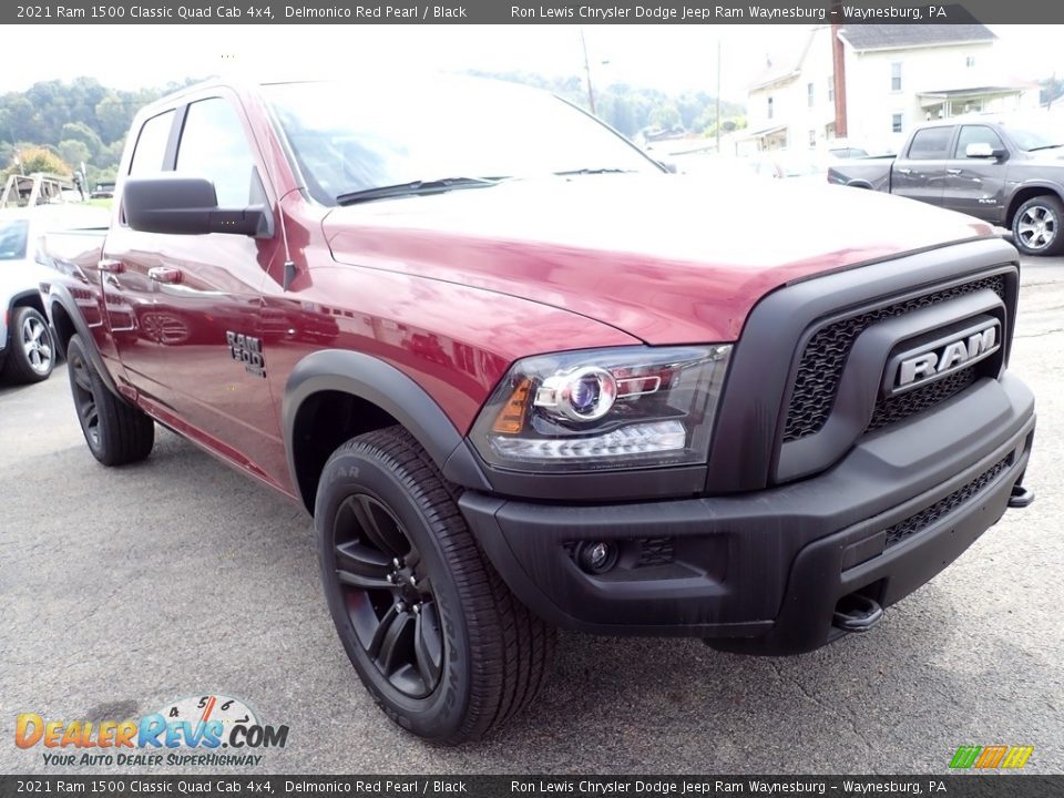 2021 Ram 1500 Classic Quad Cab 4x4 Delmonico Red Pearl / Black Photo #7