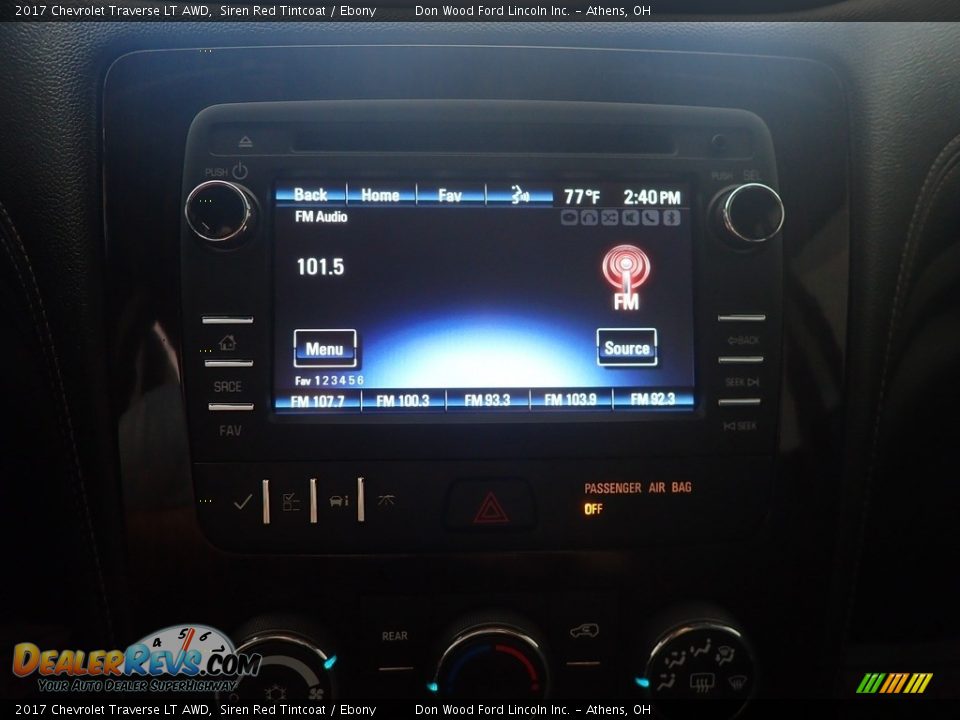 2017 Chevrolet Traverse LT AWD Siren Red Tintcoat / Ebony Photo #27