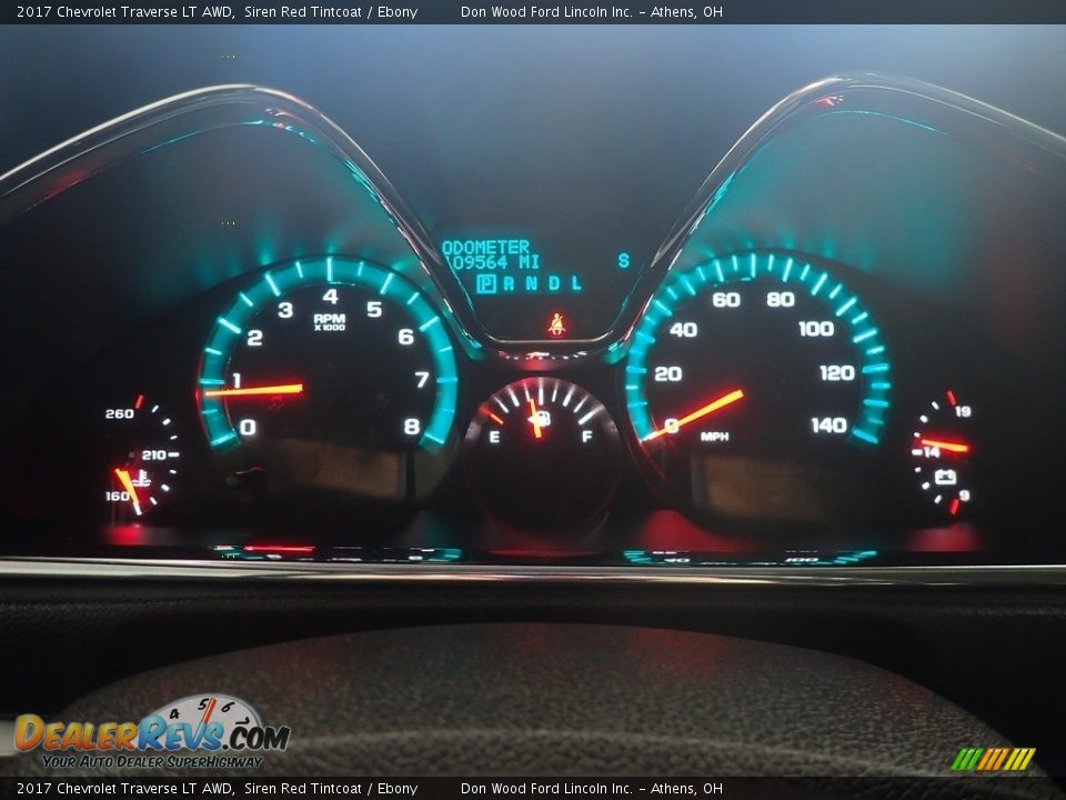 2017 Chevrolet Traverse LT AWD Siren Red Tintcoat / Ebony Photo #29