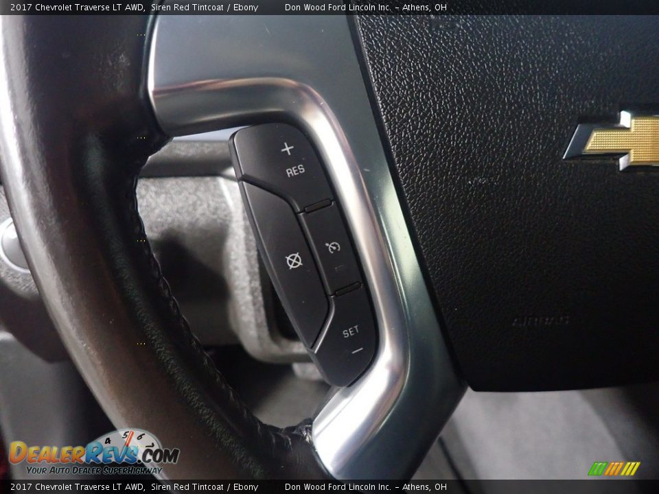 2017 Chevrolet Traverse LT AWD Siren Red Tintcoat / Ebony Photo #30