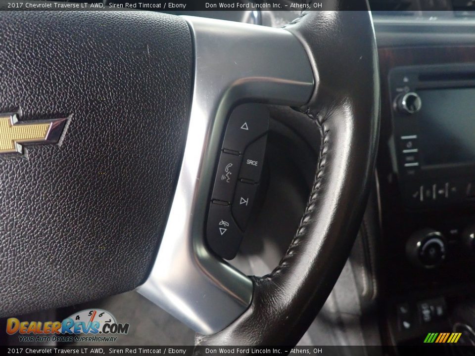2017 Chevrolet Traverse LT AWD Siren Red Tintcoat / Ebony Photo #31