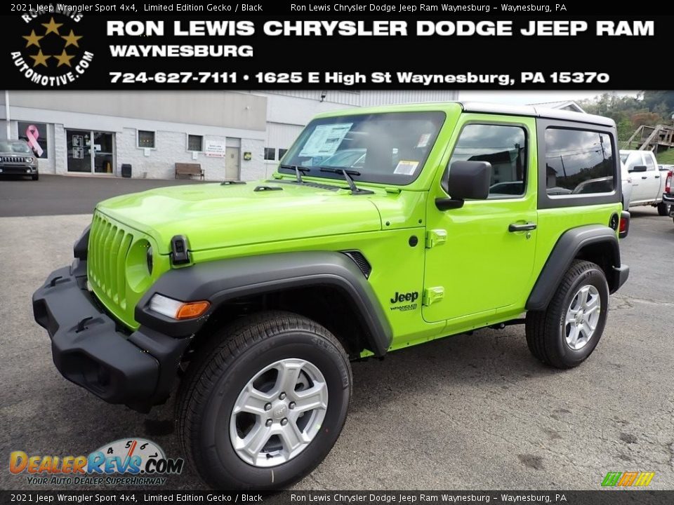 2021 Jeep Wrangler Sport 4x4 Limited Edition Gecko / Black Photo #1