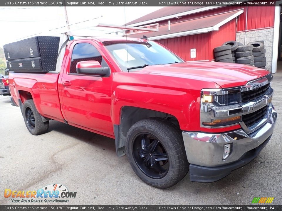 2016 Chevrolet Silverado 1500 WT Regular Cab 4x4 Red Hot / Dark Ash/Jet Black Photo #4