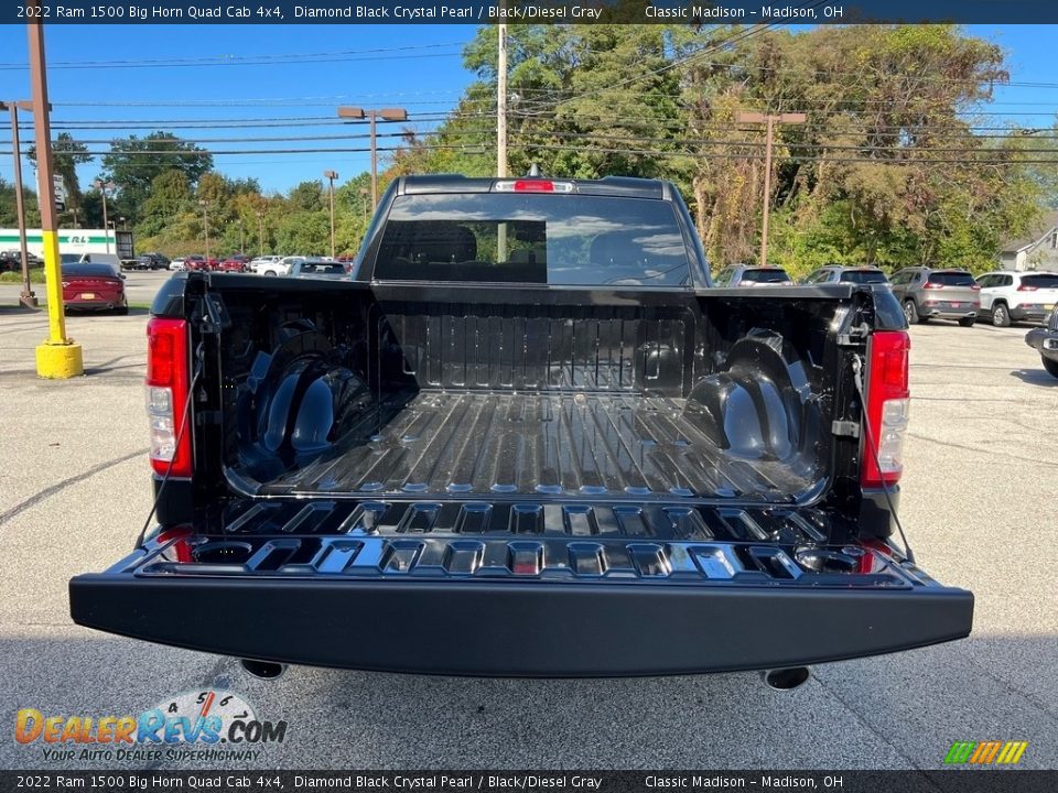 2022 Ram 1500 Big Horn Quad Cab 4x4 Diamond Black Crystal Pearl / Black/Diesel Gray Photo #11