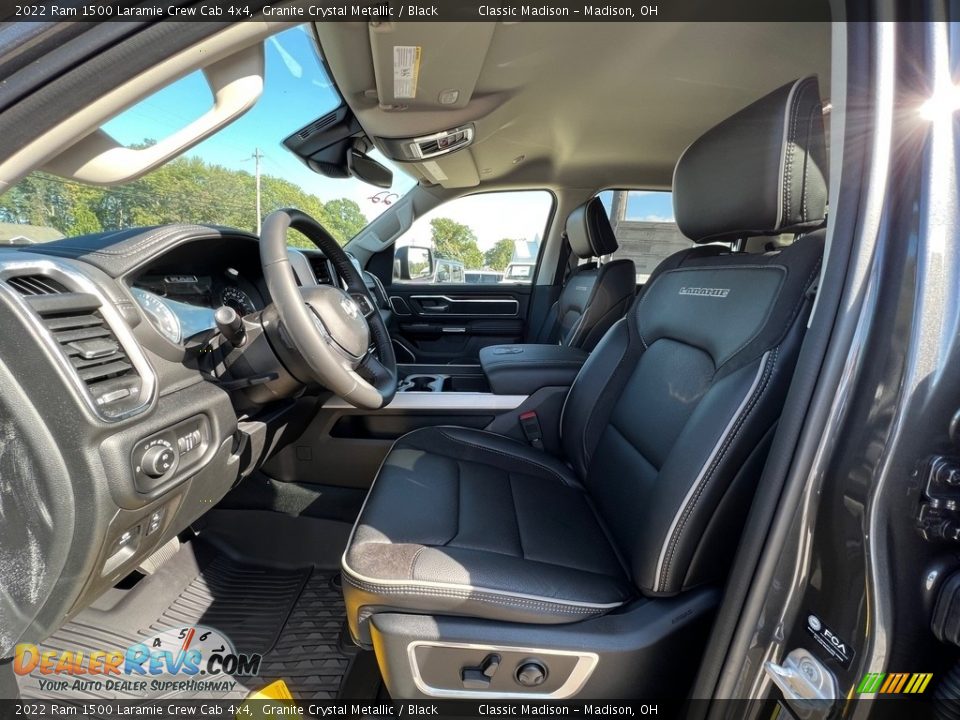 2022 Ram 1500 Laramie Crew Cab 4x4 Granite Crystal Metallic / Black Photo #2