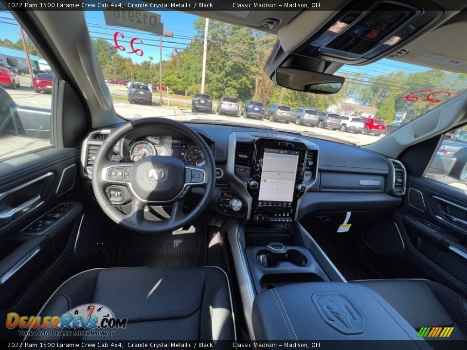 2022 Ram 1500 Laramie Crew Cab 4x4 Granite Crystal Metallic / Black Photo #4