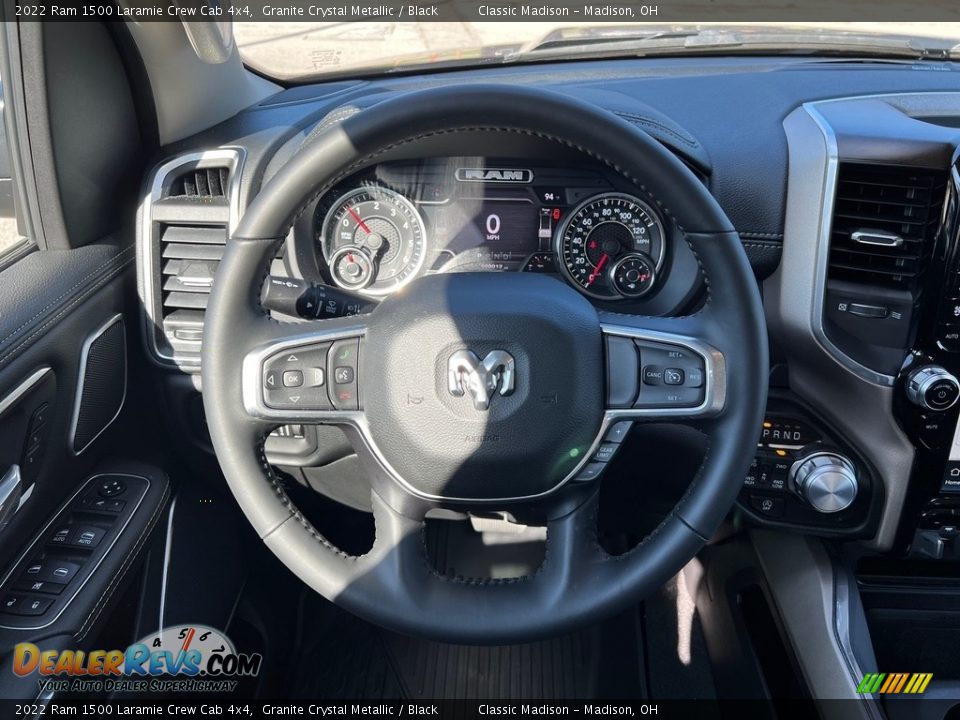 2022 Ram 1500 Laramie Crew Cab 4x4 Granite Crystal Metallic / Black Photo #5
