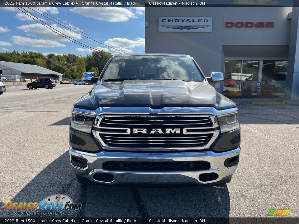 2022 Ram 1500 Laramie Crew Cab 4x4 Granite Crystal Metallic / Black Photo #7
