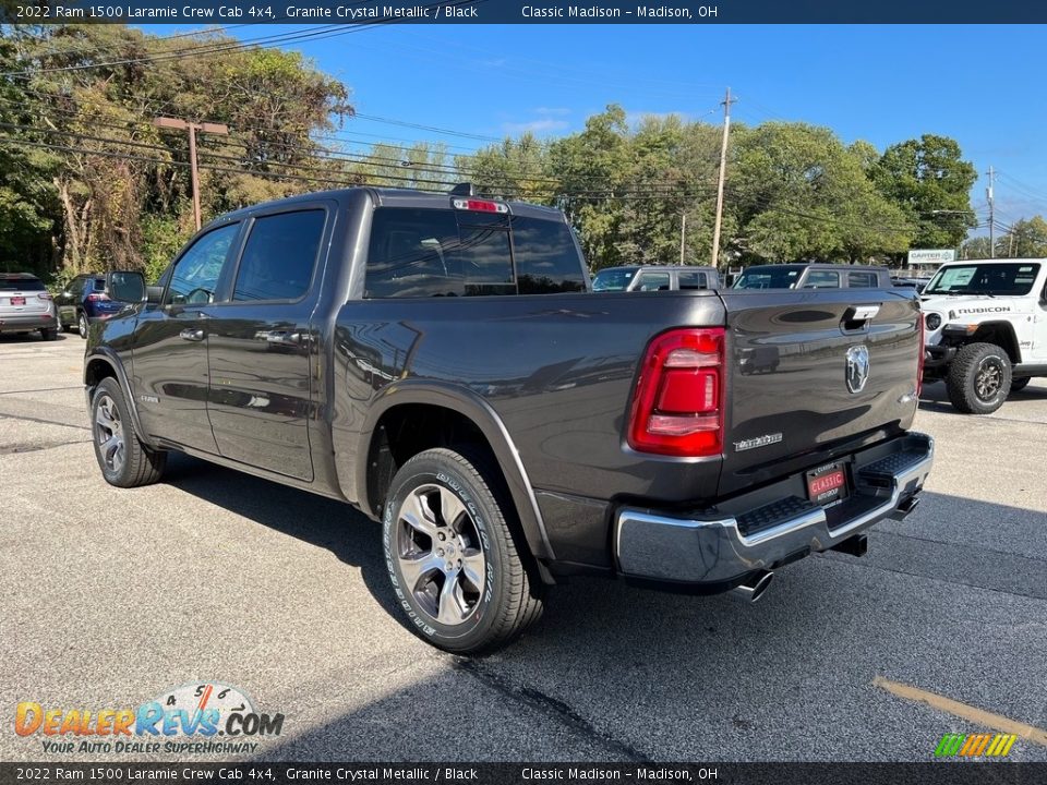 2022 Ram 1500 Laramie Crew Cab 4x4 Granite Crystal Metallic / Black Photo #9