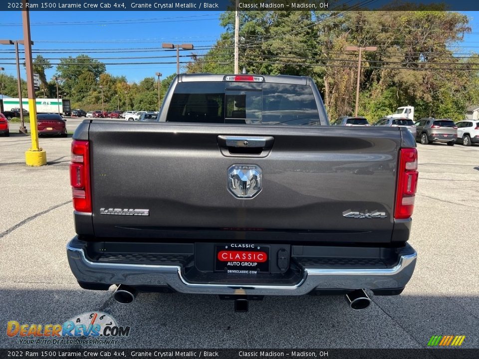 2022 Ram 1500 Laramie Crew Cab 4x4 Granite Crystal Metallic / Black Photo #10
