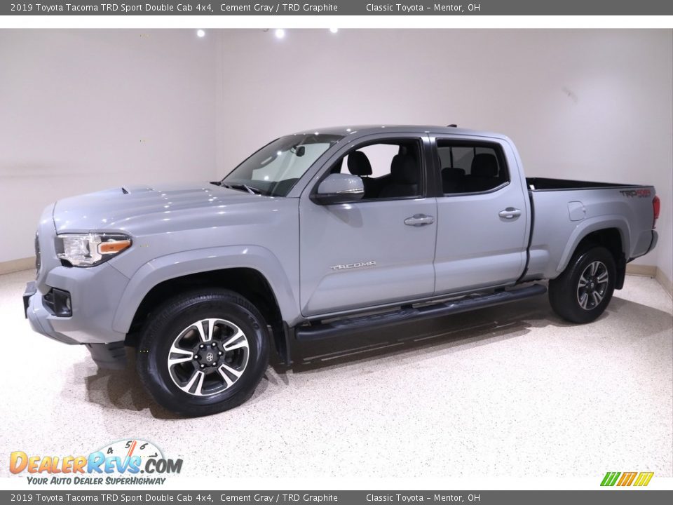 2019 Toyota Tacoma TRD Sport Double Cab 4x4 Cement Gray / TRD Graphite Photo #3
