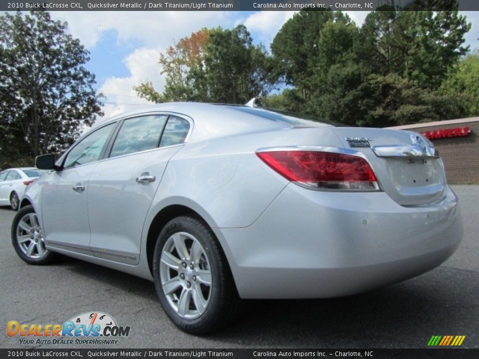 2010 Buick LaCrosse CXL Quicksilver Metallic / Dark Titanium/Light Titanium Photo #8