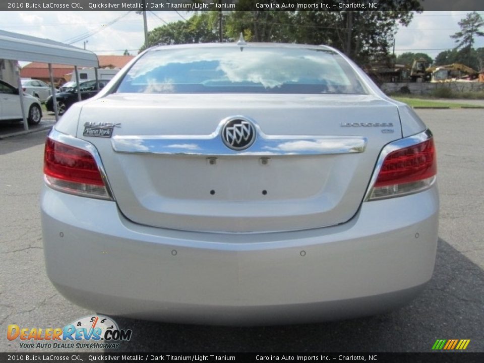 2010 Buick LaCrosse CXL Quicksilver Metallic / Dark Titanium/Light Titanium Photo #9