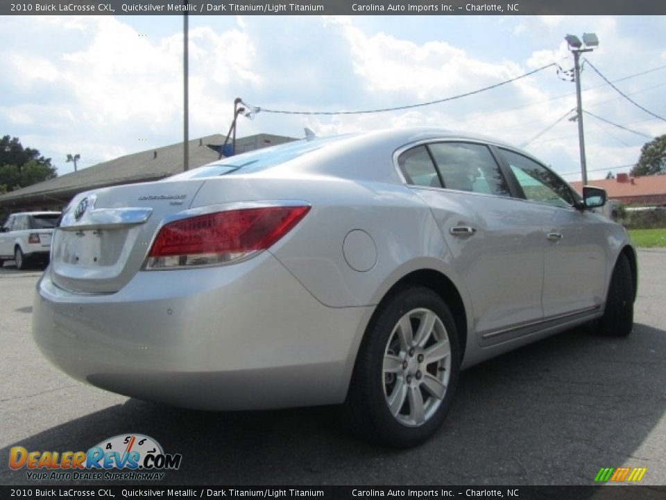 2010 Buick LaCrosse CXL Quicksilver Metallic / Dark Titanium/Light Titanium Photo #10
