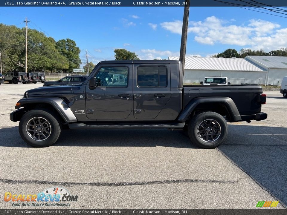 2021 Jeep Gladiator Overland 4x4 Granite Crystal Metallic / Black Photo #8