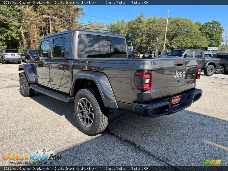 2021 Jeep Gladiator Overland 4x4 Granite Crystal Metallic / Black Photo #9