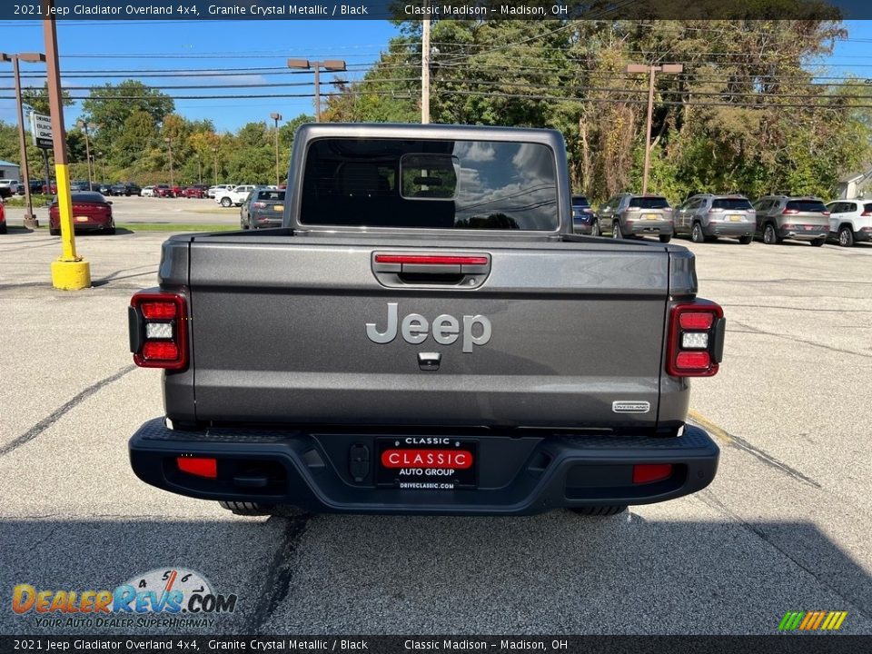 2021 Jeep Gladiator Overland 4x4 Granite Crystal Metallic / Black Photo #10