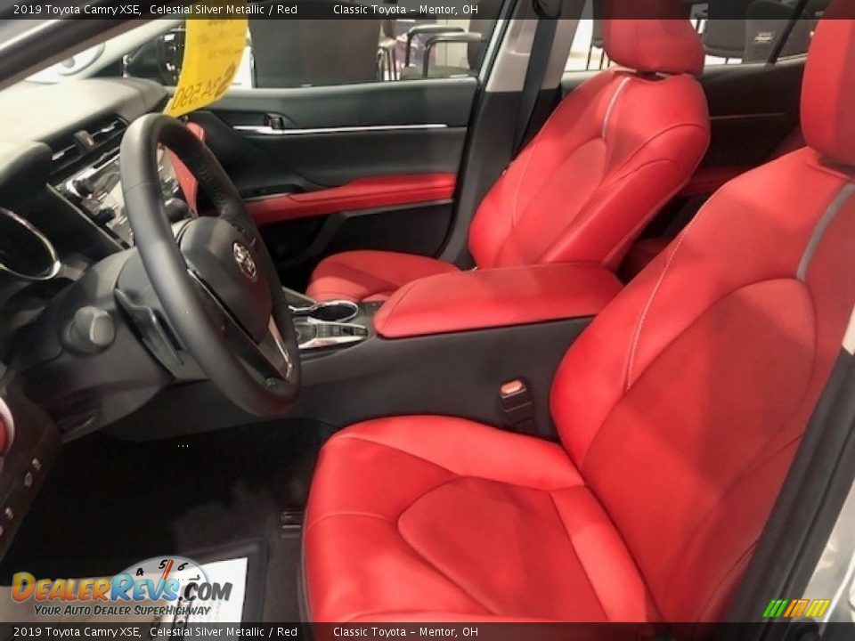 2019 Toyota Camry XSE Celestial Silver Metallic / Red Photo #5