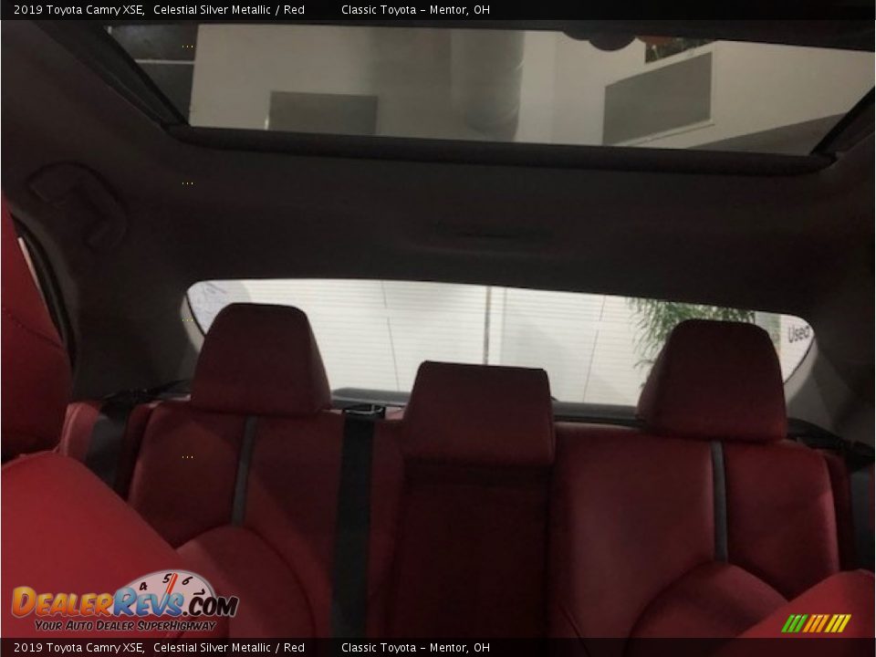 2019 Toyota Camry XSE Celestial Silver Metallic / Red Photo #6