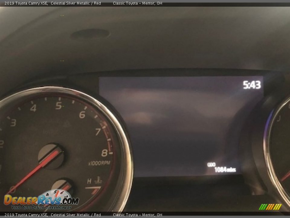 2019 Toyota Camry XSE Celestial Silver Metallic / Red Photo #7